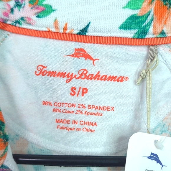 Tommy Bahama NWT Aruba Joyful Bloom Light Zip Up Sweater Small - Picture 2 of 4